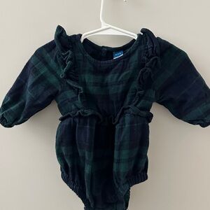 Old Navy Plaid Baby Outfit